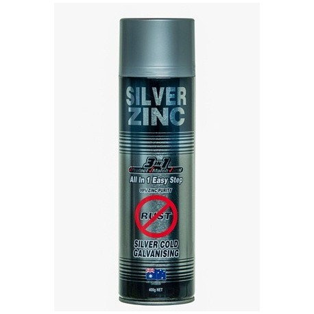Silver zinc discount spray paint bunnings